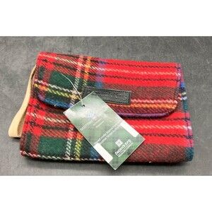 Patrick King Laurel Wool Clutch Purse Scottish Tartan Royal Stewart Outlander